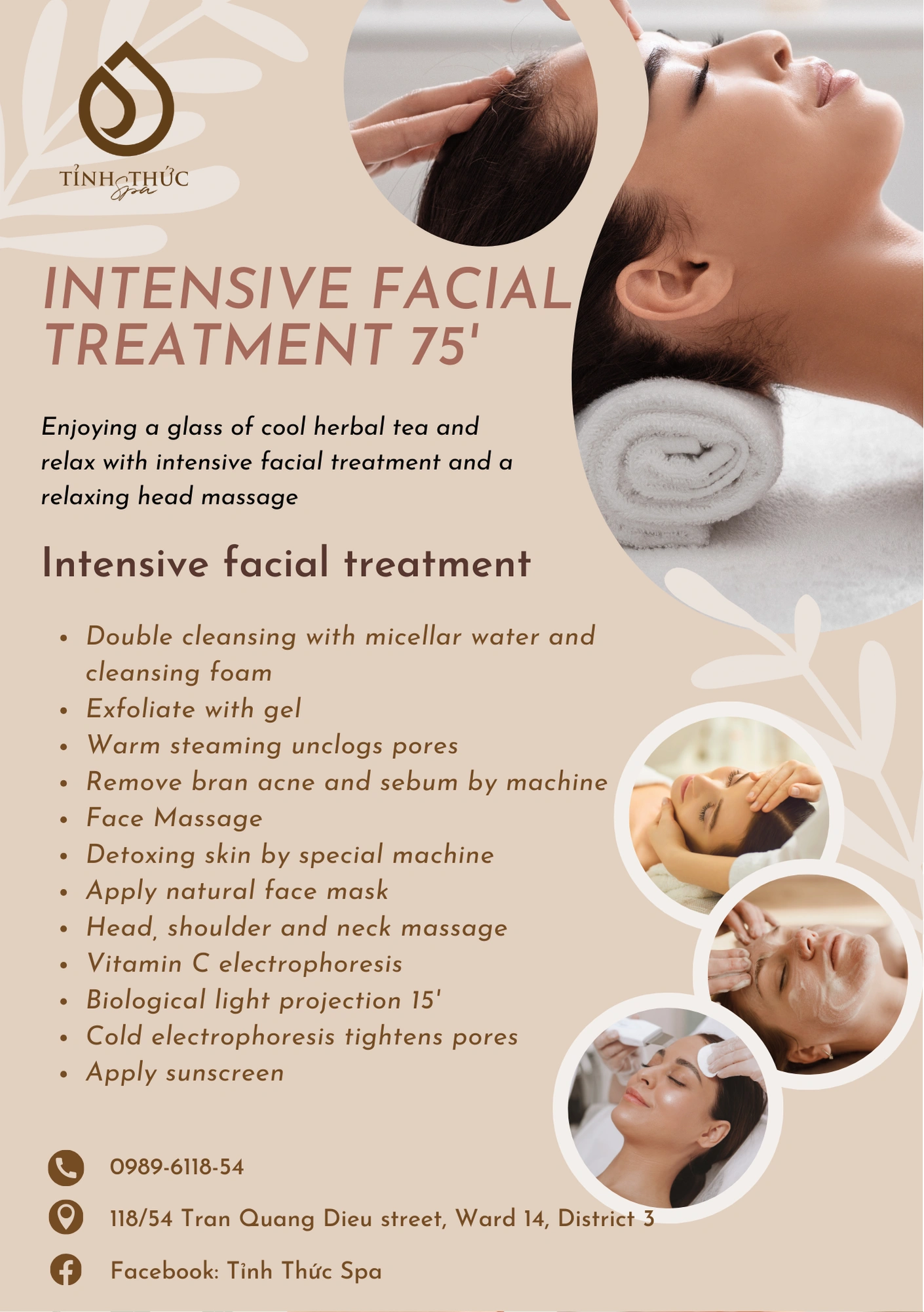 Intensive facial treatment