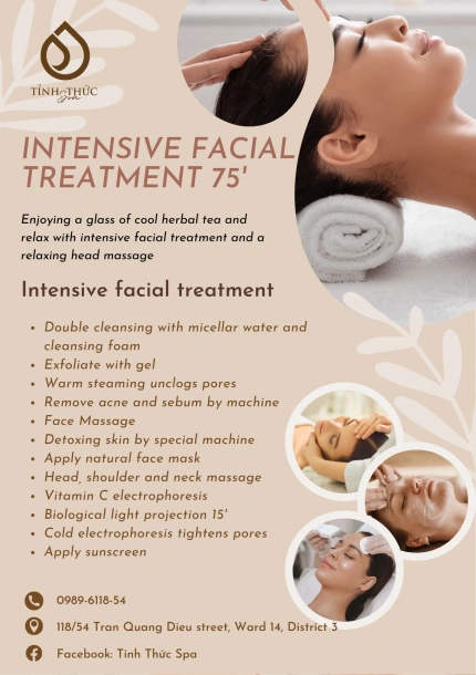 Intensive facial treatment