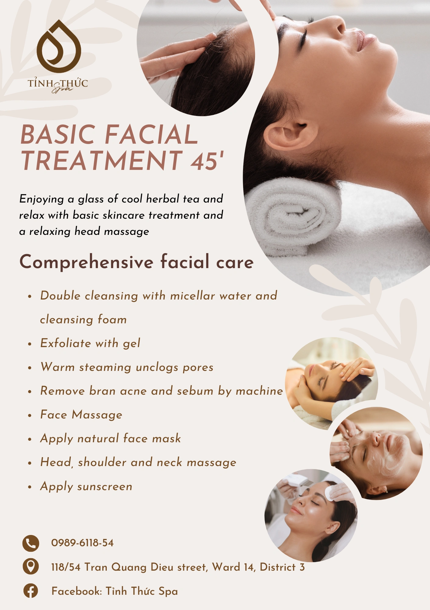 Basic facial treatment