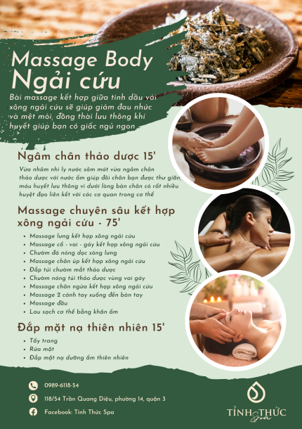 Massage toàn thân ngải cứu