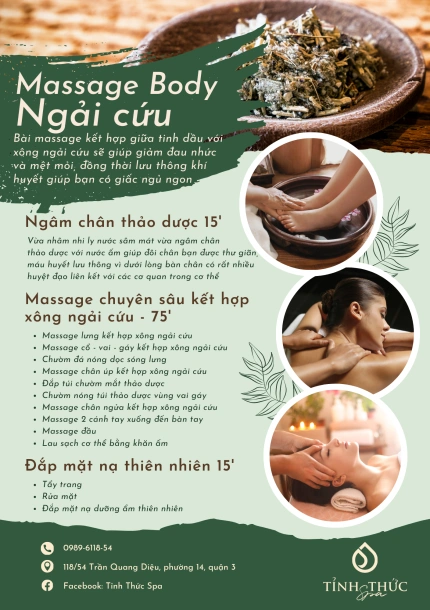 Massage toàn thân ngải cứu