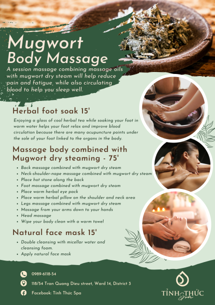 Mugwort body massage