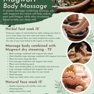 Mugwort body massage